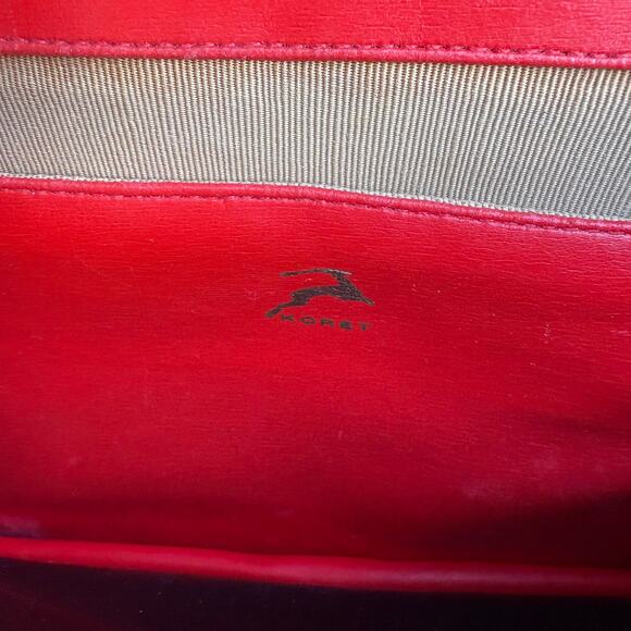 VTG Koret Purse Handbag Black Leather Top Handle Flap Close Coin Purse Retro MCM - Picture 10 of 16